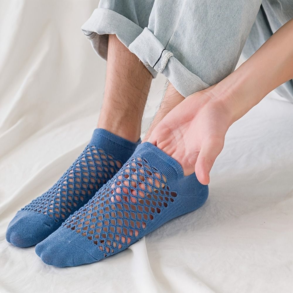 Ankle Sock Low Cut - Komfortable Herrensocken mit Hohldesign, Schweißabsorbierend, Einfarbig,