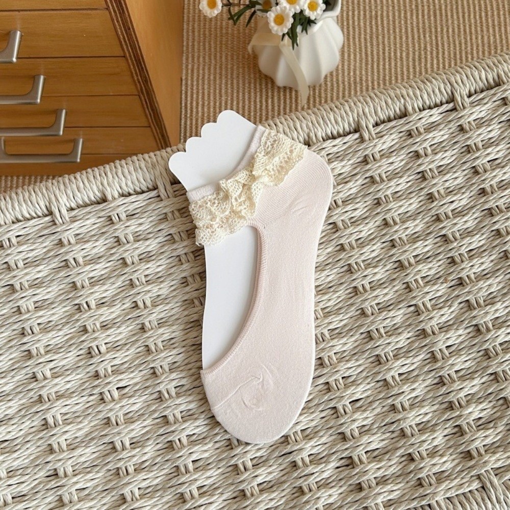 Elegante Spitzenrüschen-Bootso – Ankle Sock Low Cut Bewertung und Preis
