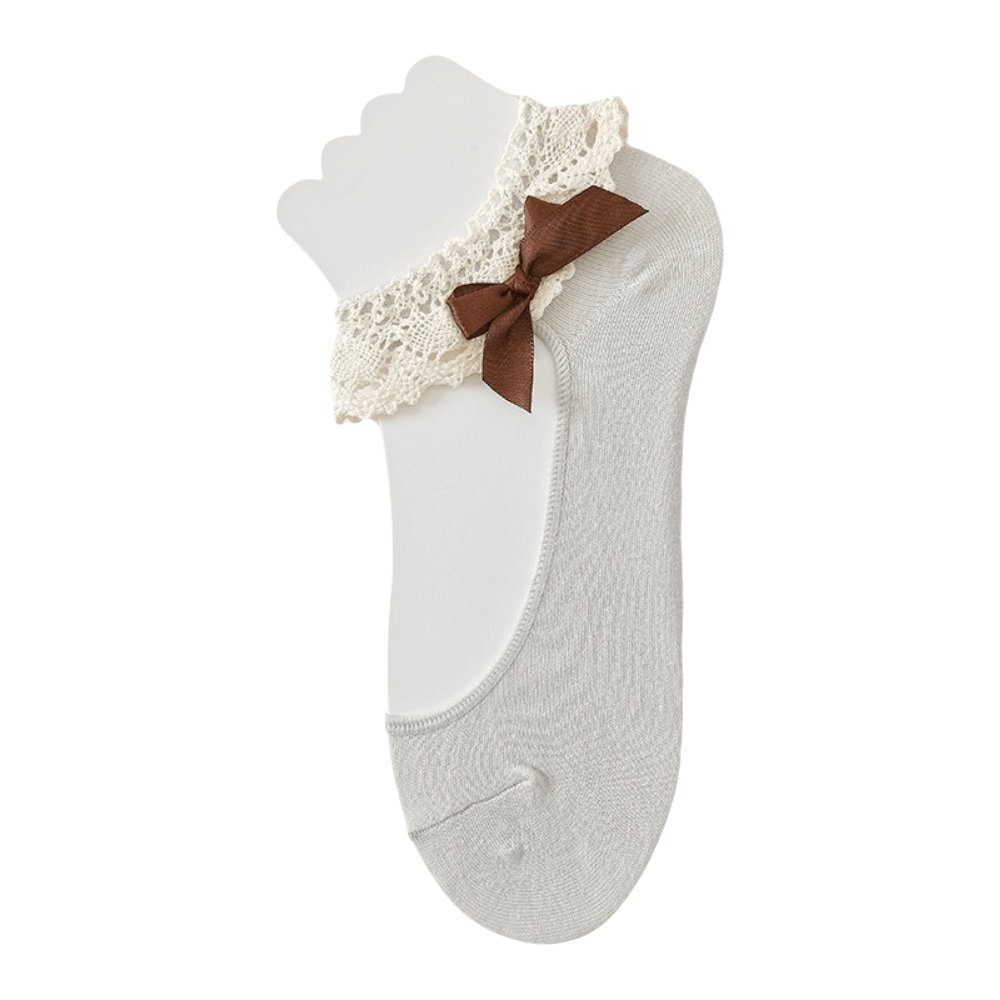 Elegante Spitzen-Rüschen-Boots – Ankle Sock Low Cut Bewertung und Preis